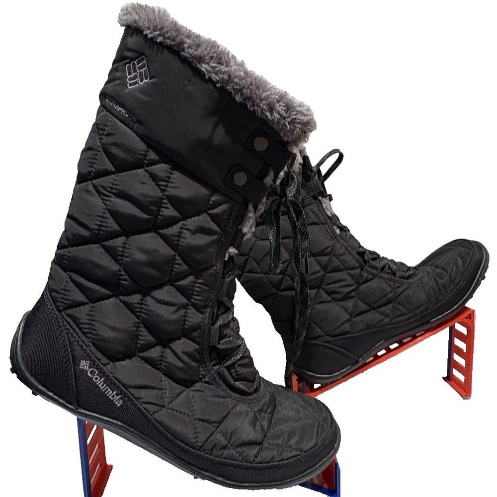 Columbia Minx Mid II Omni-Heat Waterproof Snow Boots Women 9 Black BL1585-010
